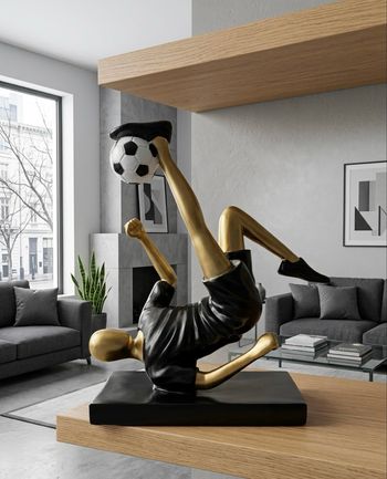 Statuette homme footballeur 