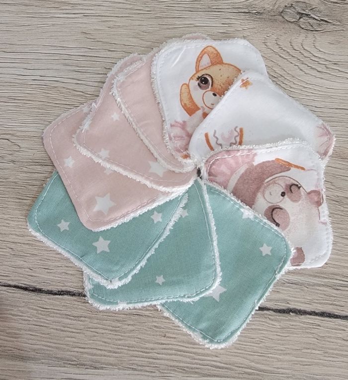 Lingettes lavable micro format voyage