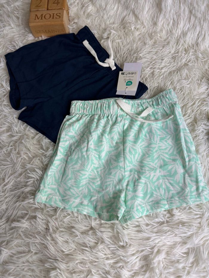 Lot de 2 shorts Kiabi taille 24 mois - photo numéro 2