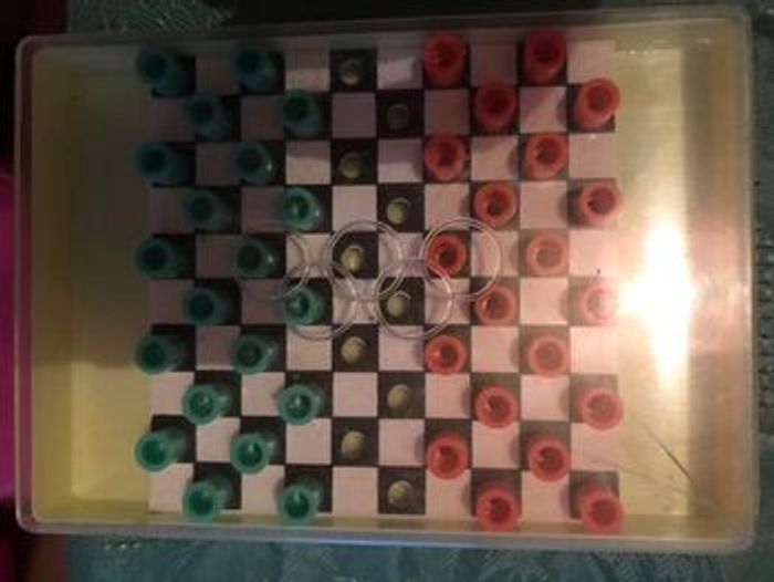 Jeu de dames de voyage vintage * prix 3e * kiki60230 - photo numéro 4