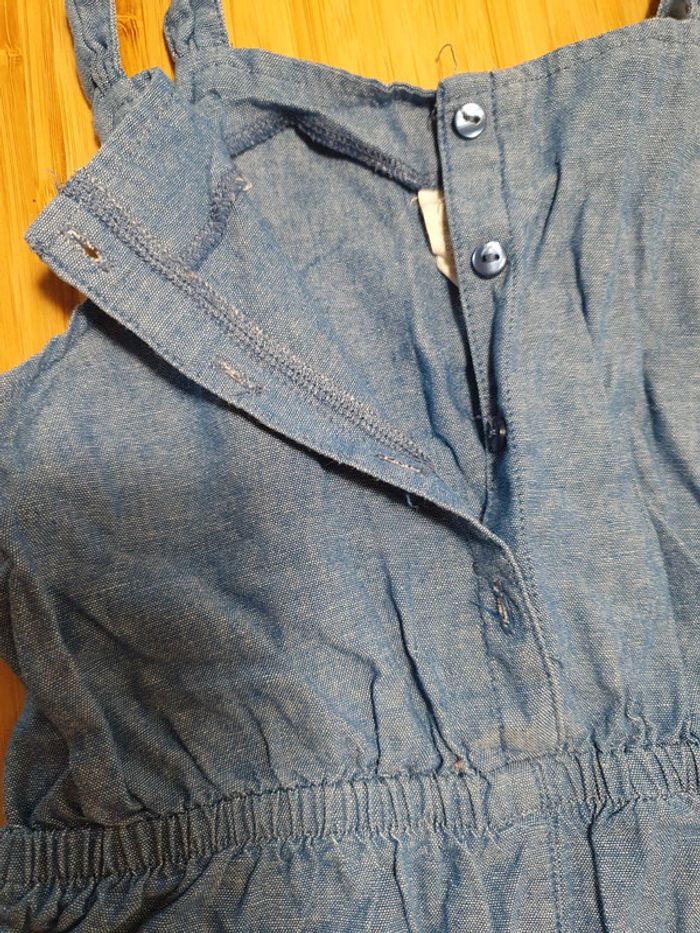 Combinaison short H&M 92 cm 18 mois 2 ans denim - photo numéro 5