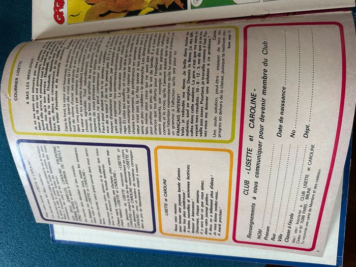 Grand recueil ancien livre album Lisette et Caroline bleu numéro 1 Pierre Probst - photo numéro 5