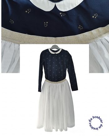 12 ans ensemble soirée fête cérémonie Okaïdi teeshirt et jupe longue