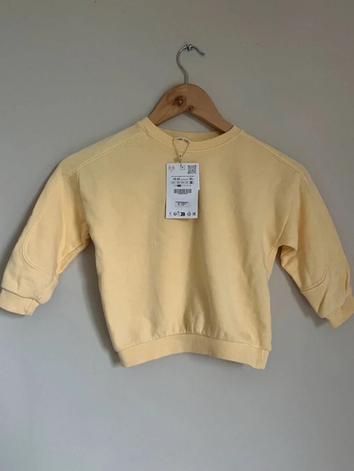 Sweat jaune Zara