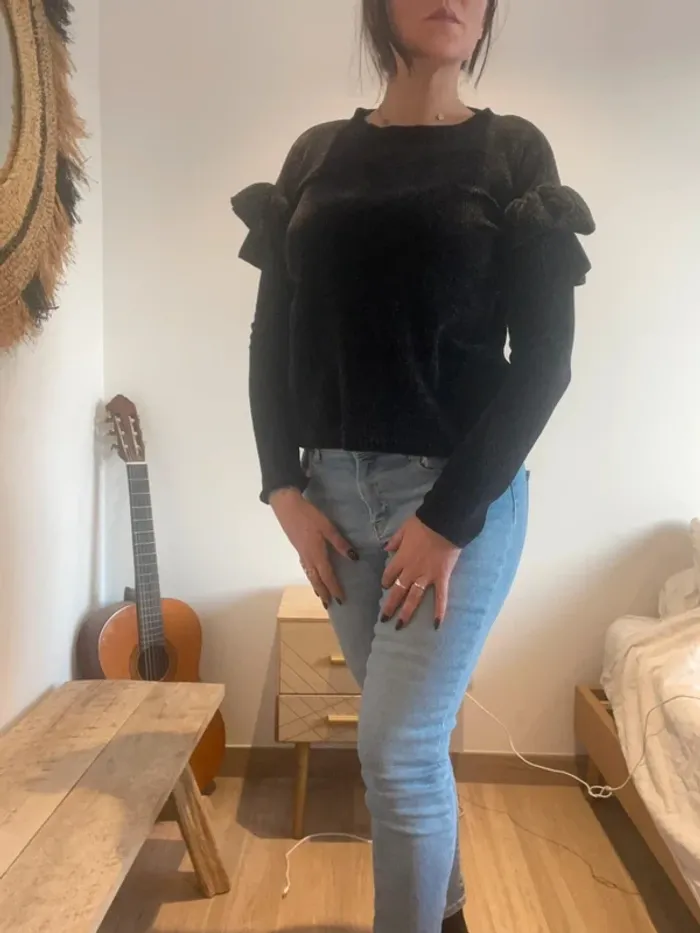 Pull pilou pilou volant - photo numéro 3