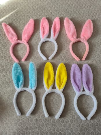 Lot serres tête oreilles lapin Pâques