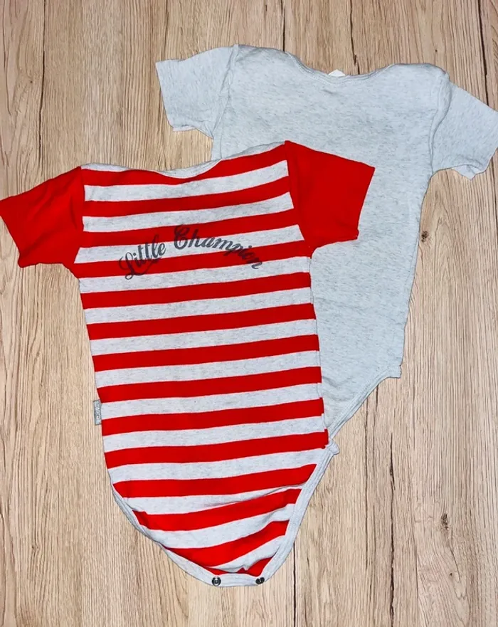 Lot 2 bodys 36 mois manches courtes - photo numéro 2