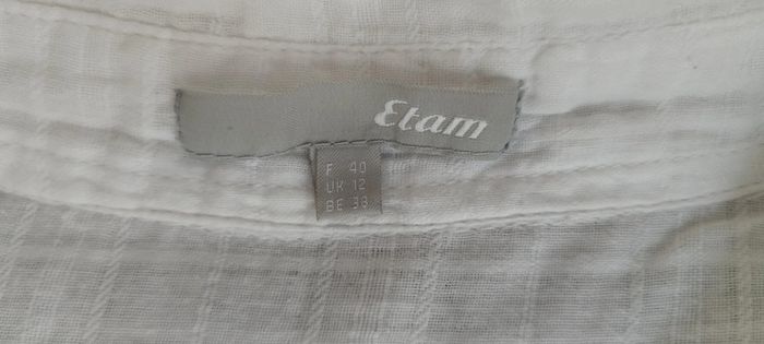 Chemise, tunique manches longues ou 3/4. Etam très bon état. Taille 2 - photo numéro 10