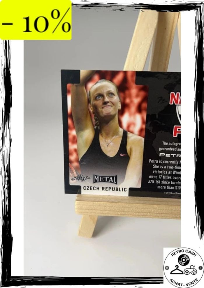 2016 feuilles métalliques tennis Petra Kvitova National metal Pride auto - photo numéro 5