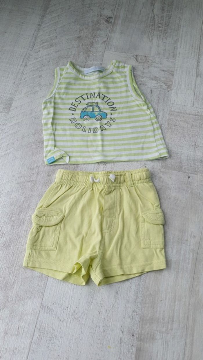 Ensemble tee-shirt +short Taille 3 mois