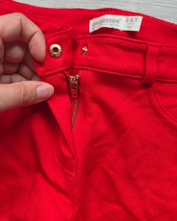 Pantalon legging rouge - Orchestra taille 8 ans - photo numéro 4