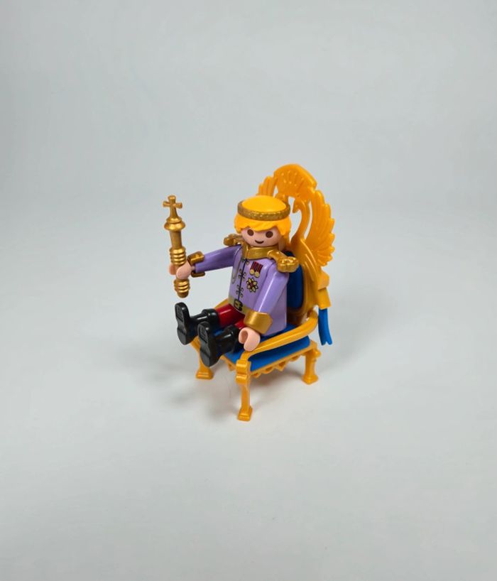 Playmobil Figurine Médiéval prince et son trône - photo numéro 2