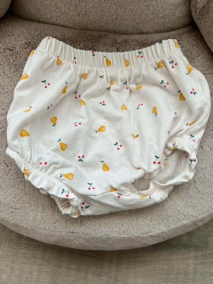 Robe rose bébé fille + bloomer coton léger Orchestra été taille 6 mois - photo numéro 6
