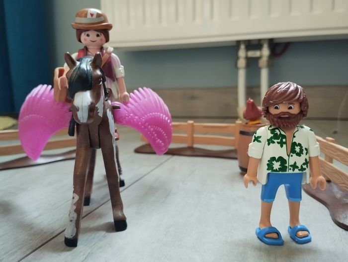 Ranch playmobil avec cheval ailé - photo numéro 3