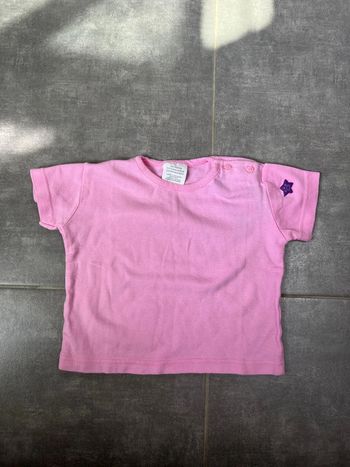 T-shirt rose fille 12 mois
