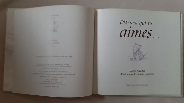 livre enfant - Dis-moi qui tu aimes - Martin Waddell - photo numéro 3