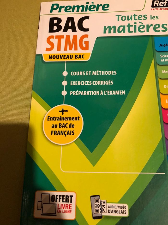 Cahier livre première bac STMG toutes les matières Nathan - photo numéro 2