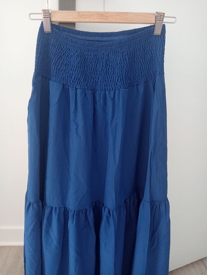 Jupe longue bleu roi taille s - photo numéro 2