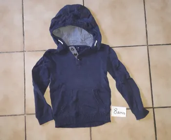 Pull à capuche 8 ans garçon