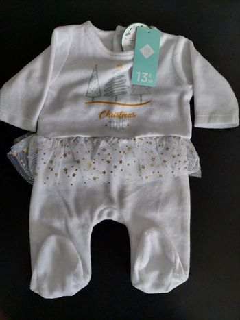 Grenouillère fille 1 mois avec voile