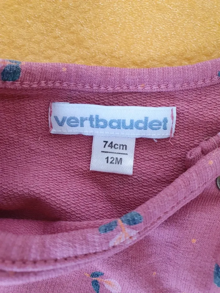 Robe/tunique Vertbaudet taille 12 mois - photo numéro 3