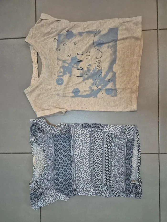 Lot 19 vêtements 6 ans robes jupes pull gilets dpam H&M Gémo - photo numéro 4