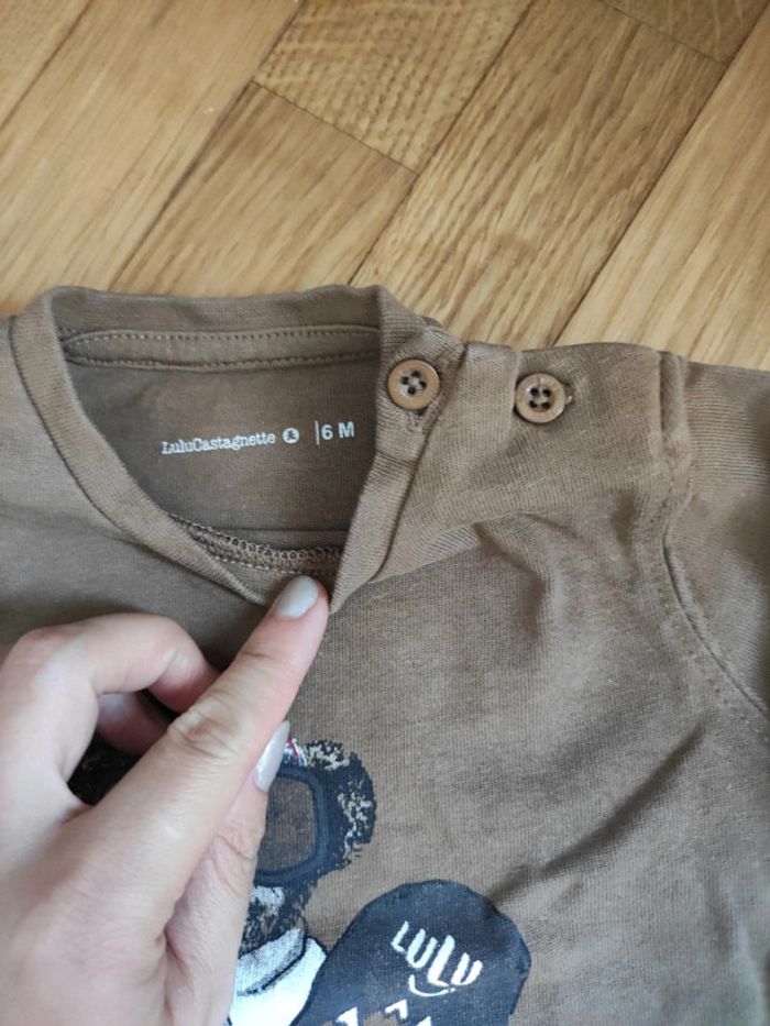 T-shirt manche longue taille 6 mois - photo numéro 2