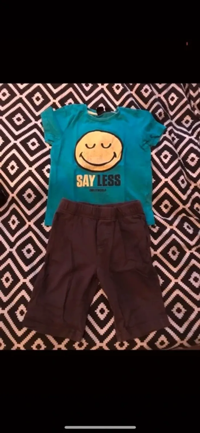 Pyjama smiley taille 4 ans