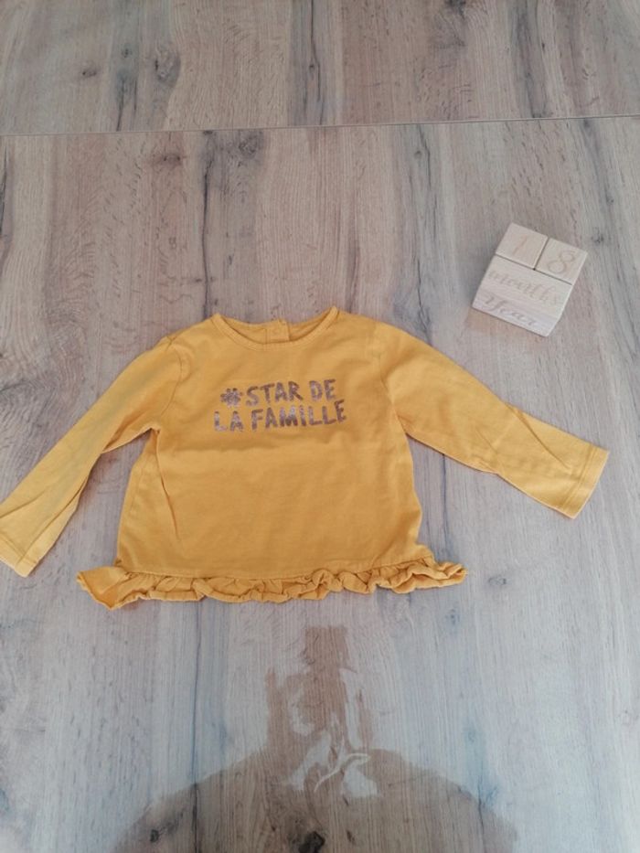 Tee-shirt manches longues 18 mois