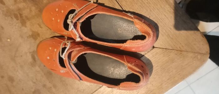 Chaussures cuir orange rouille - photo numéro 3