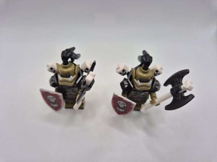 Figurines type lego 2 soldats / chefs orcs World Of Warcraft - photo numéro 5