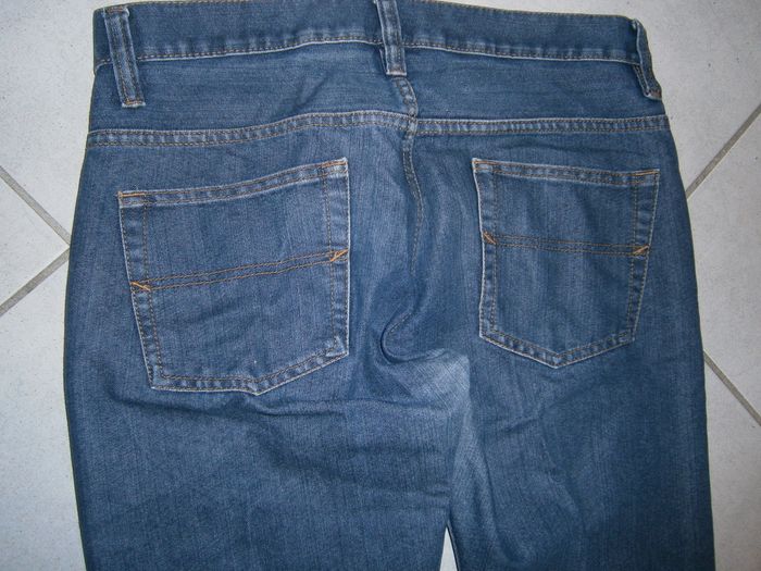 Jeans bleu à boutons Taille XL - photo numéro 5