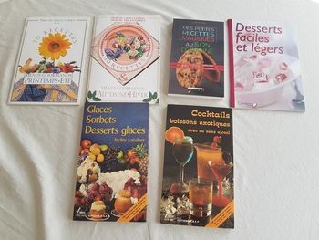 Lot de 6 livres recettes légères
