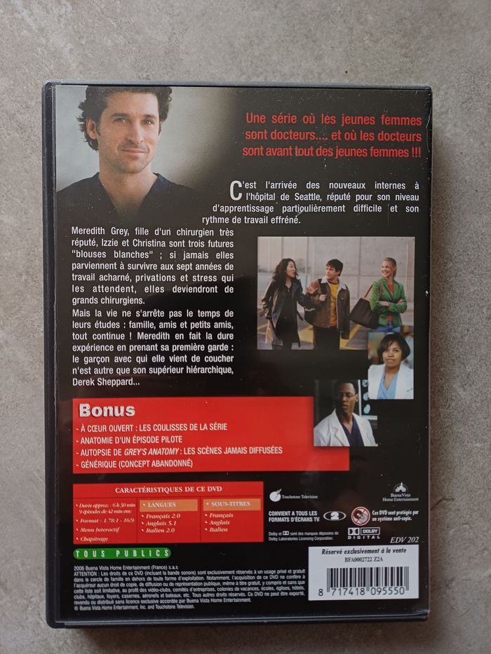 Coffret DVD Grey's anatomy A coeur ouvert saison 1 - photo numéro 5