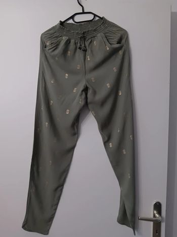Pantalon Fluide Kaki Motif Ananas – H&M – Taille 13-14 ans (164 cm)