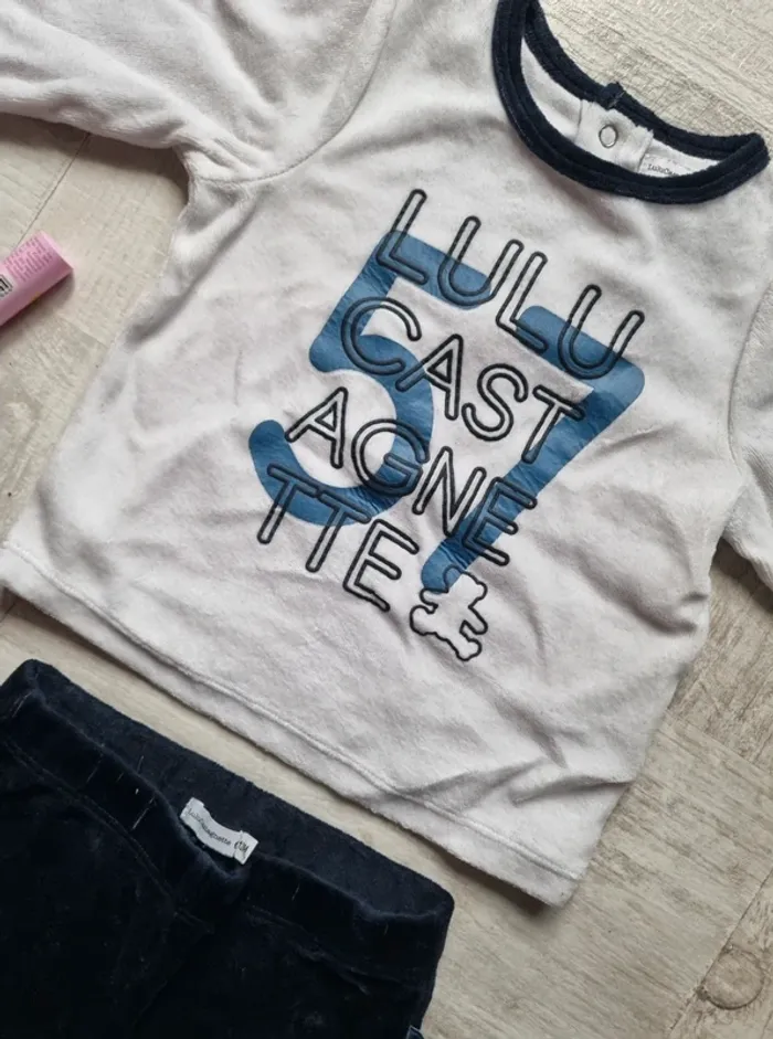 Pyjama 2 pièces lulu castagnette 12 mois - photo numéro 3