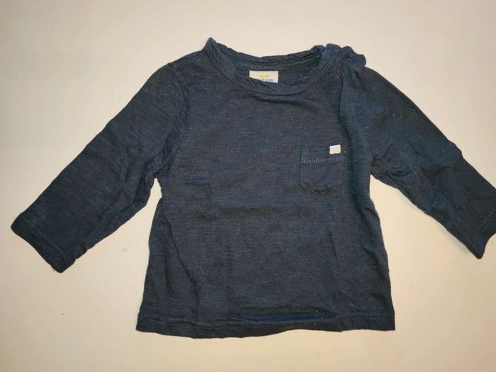 T shirt manches longues marine