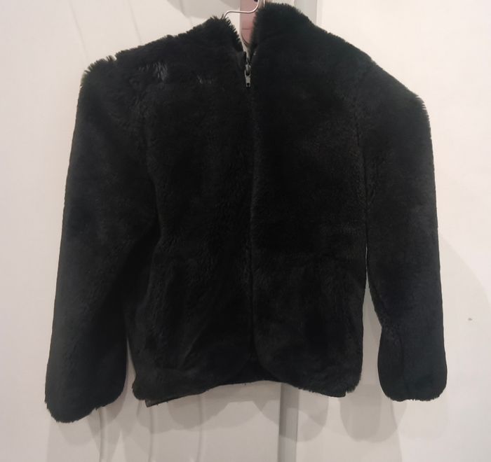 Manteau veste doudoune fourrure fille 8 ans