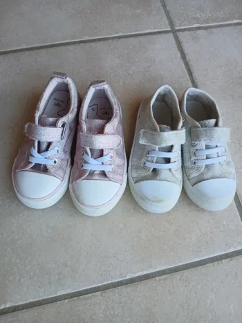 Lot de 2 paires de baskets fille 25