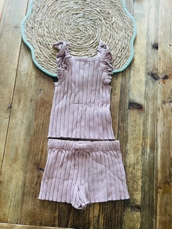 Joli ensemble été bébé fille en coton biologique 74cm