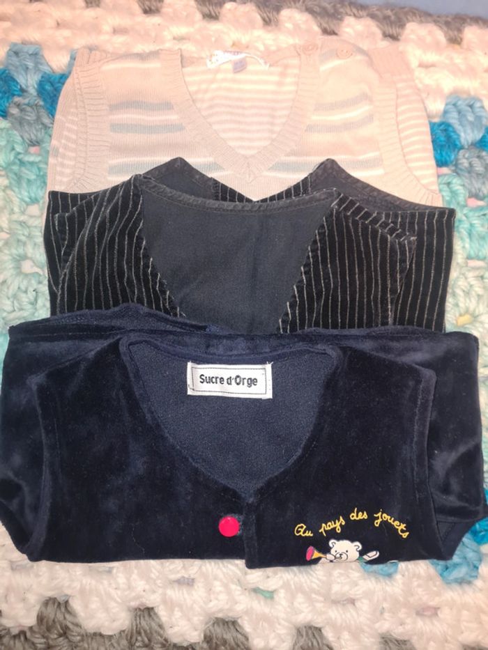 Lot de 3 cardigans bébé 12/18 mois
