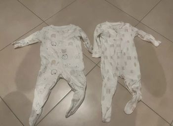 Lot de 2 pyjama fin taille 68 cm
