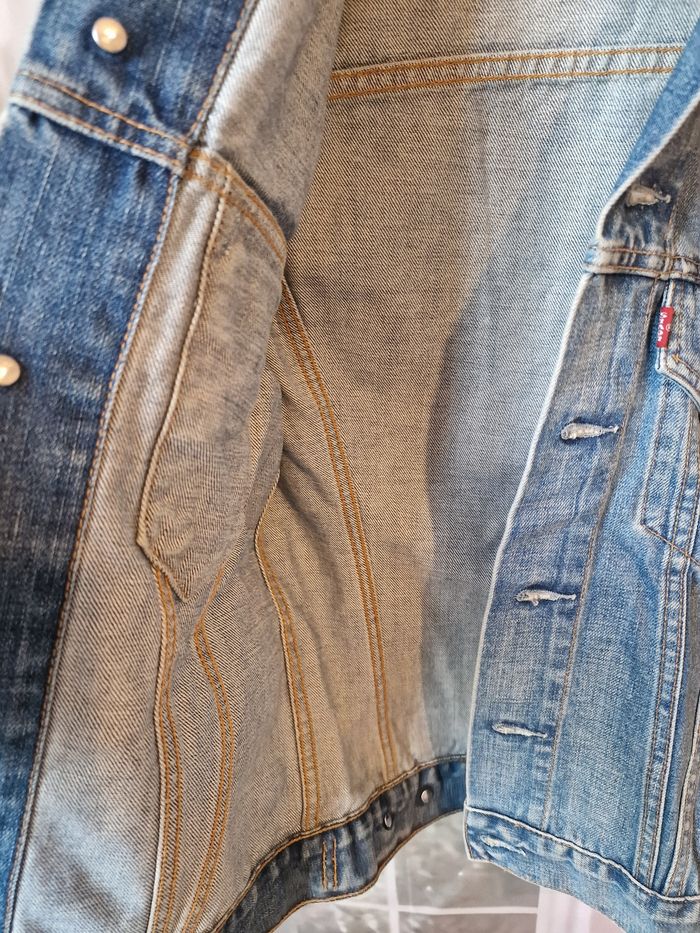 Veste vintage en jeans levis s - photo numéro 8