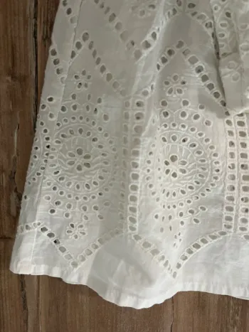 Jupe mi long chic blanc taille 46