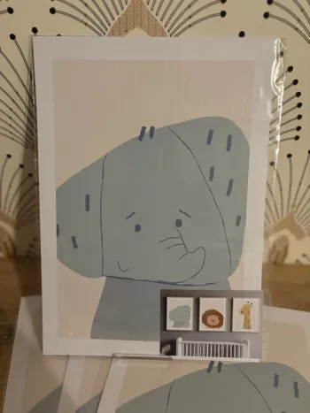 Affiches “Safari Doux” pour chambre enfant