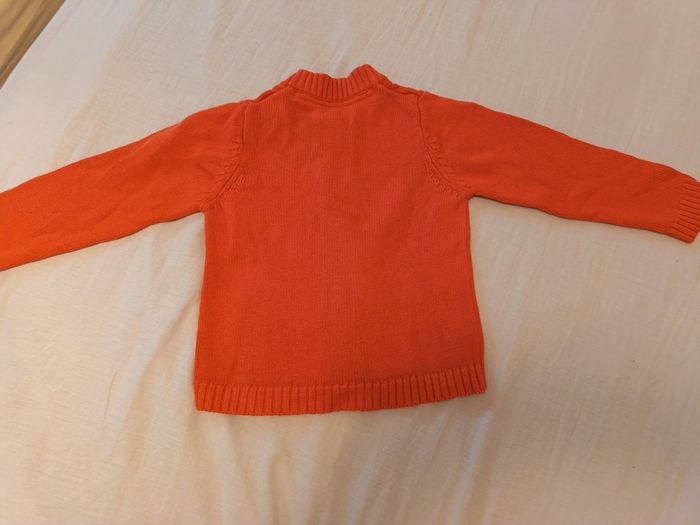 Gilet zippé orange Z 18 mois - photo numéro 3