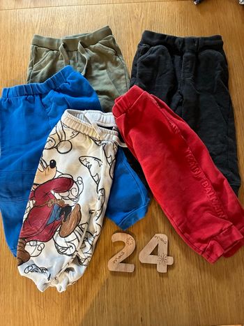 Lot joggings 24 mois garçon