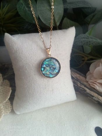 Collier pendentif Abalone naturelle
