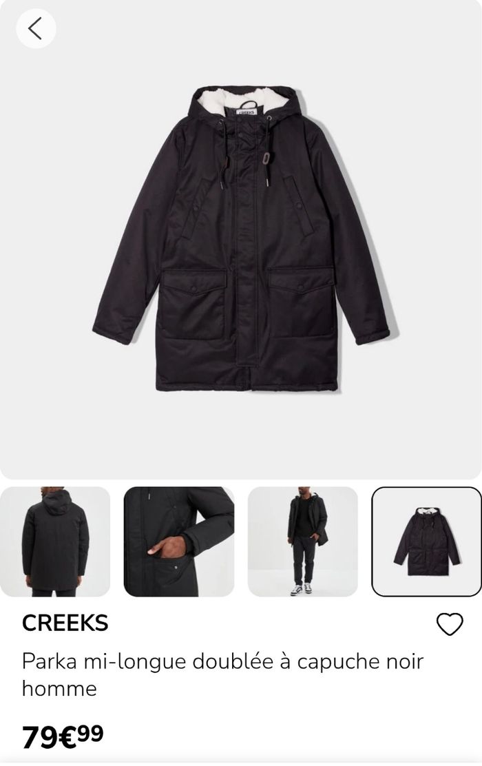Manteau mi long creeks - photo numéro 7