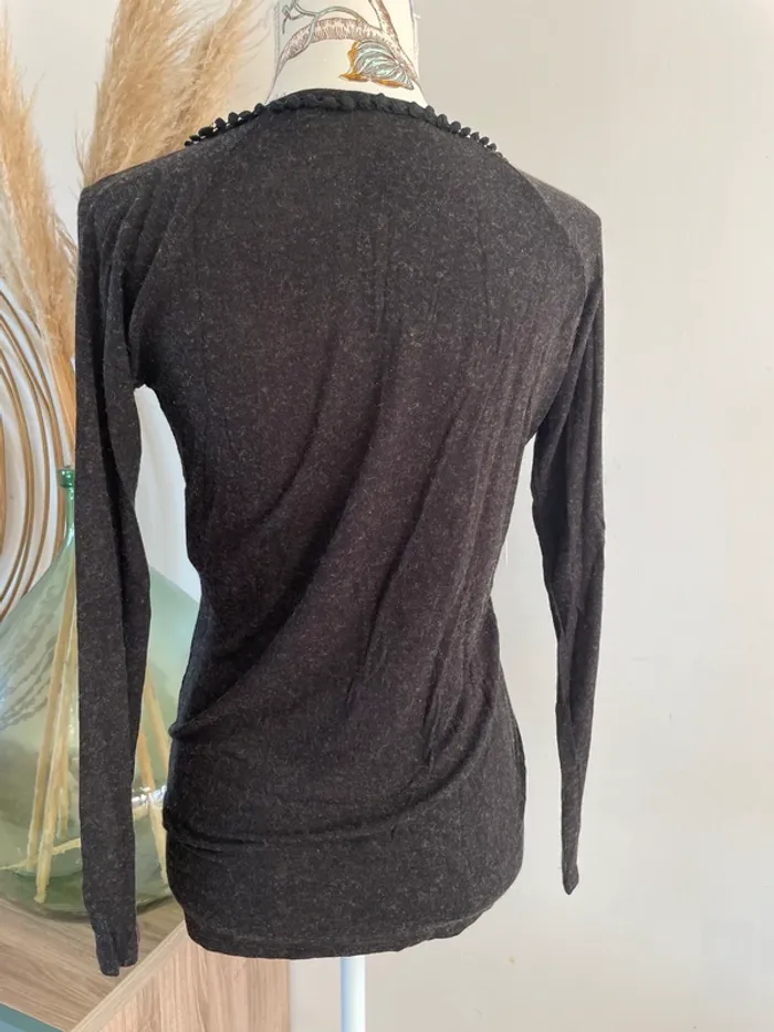 T-shirt manches longues/pull fin en laine Naf Naf TM - photo numéro 2